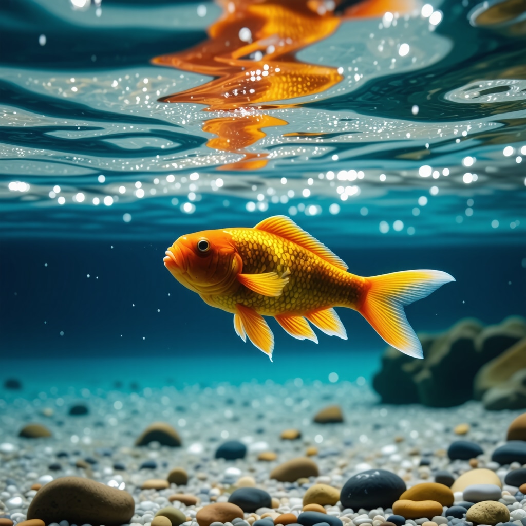 Vibrant fish swimming in clear water representing spiritual purity in Islamic dream interpretation