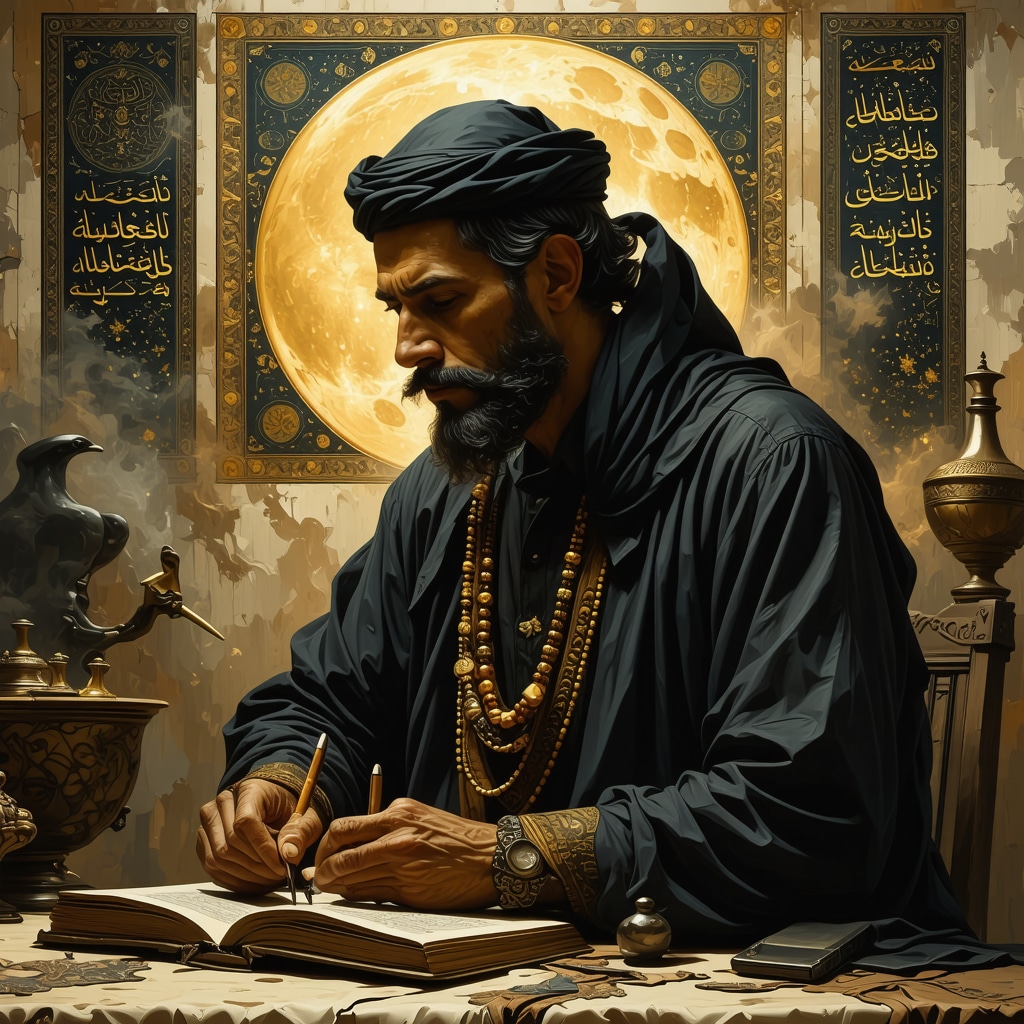 Illustration representing advanced Islamic dream analysis combining traditional texts and psychological insights