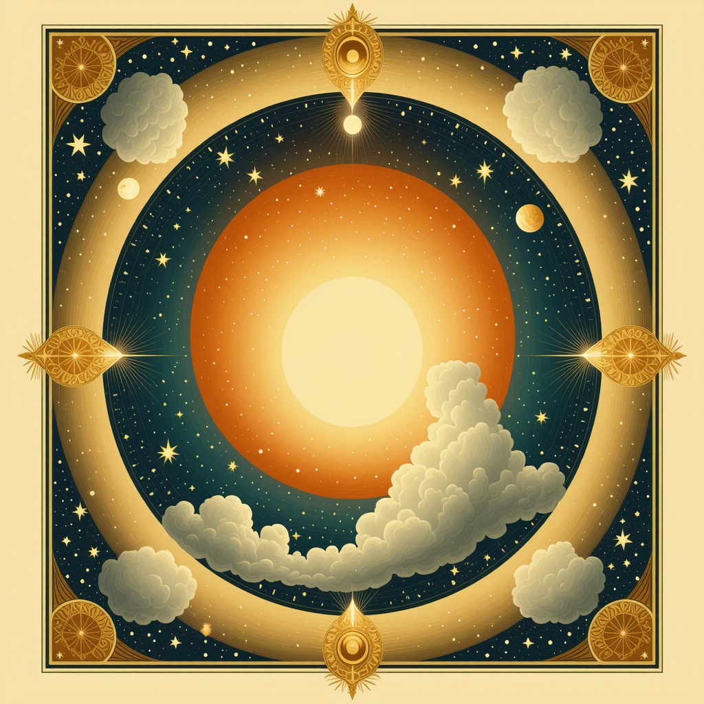 Illustration of a womb symbol in a mystical Islamic dream context