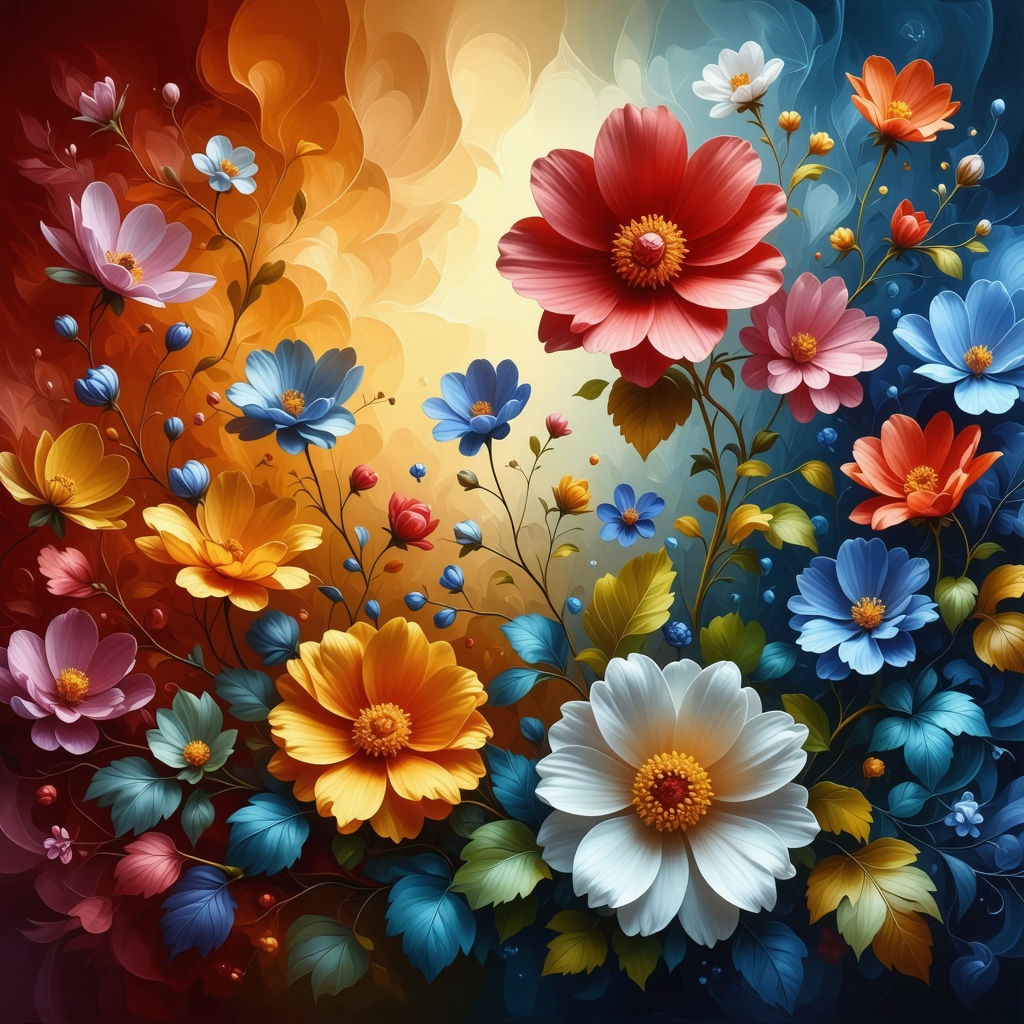 Colorful flowers symbolizing inner spiritual layers and personal dreams