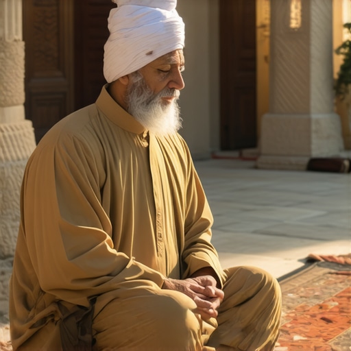 Islamic scholar symbolizing spiritual guidance and wisdom