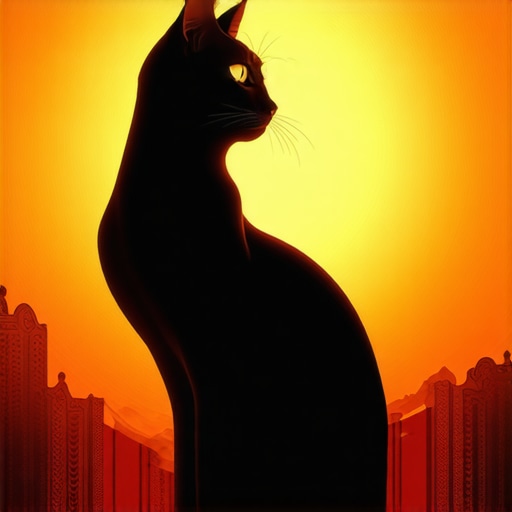 Symbolic Islamic dream image of a cat representing protection and spiritual strength
