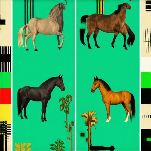 Chart illustrating symbolic meanings of dreams about horses in Islam