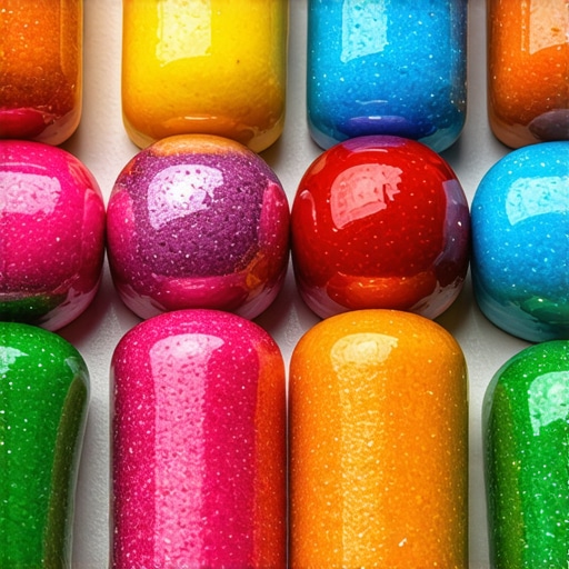 Colorful candies representing spiritual symbols in Islamic dream interpretation